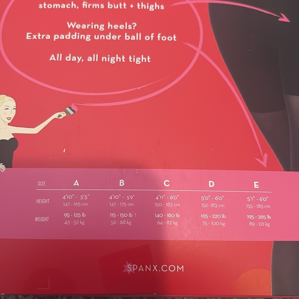 2 Pack SPANX Black Tights Opaque Size 7/ D/ Extra Large - Picture 5 of 5